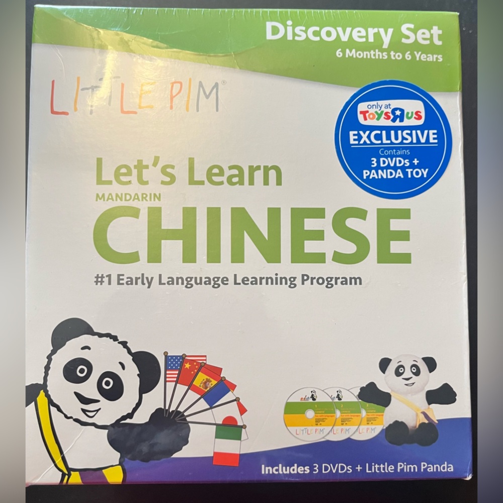 Little Pim: Let’s Learn Chinese! Discovery Toy  w/ 3 DVDs and a Stuffed Toy!